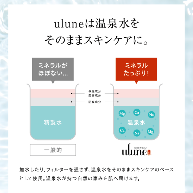 ulune 温泉水フェイスマスク ORGANIC
